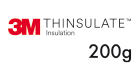 Θερμομόνωση με επένδυση 3m Thinsulate 200